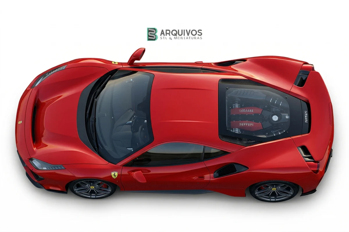 Modelo 3D STL - Ferrari 7X Design GTO Vision — foto 6